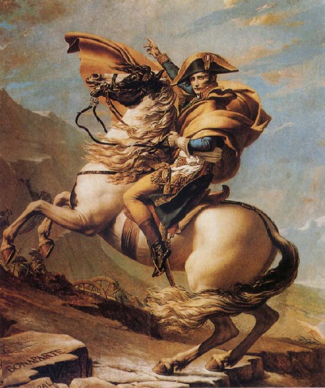 Jacques-Louis David Napoleon Crossing the Alps Spain oil painting art